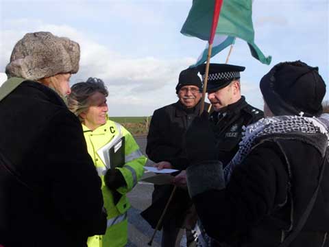 Inauguration Day at the American base at Menwith Hill