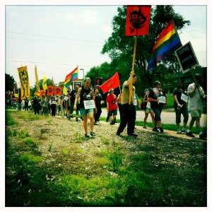 Demonstration at Fort Leavenworth